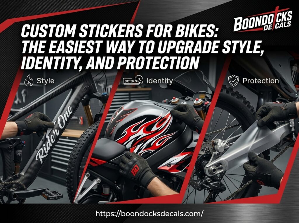 Boondocks Decals Custom Stickers for Bikes: The Easiest Way to Upgrade Style, Identity, and Protection