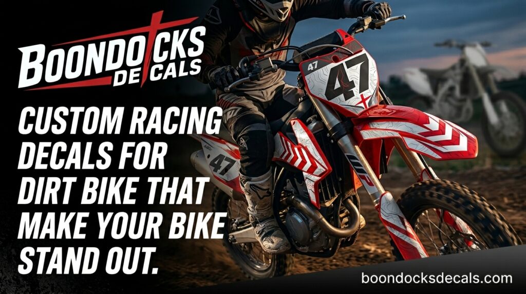 Custom racing decals for dirt bike That Elevate Your Ride