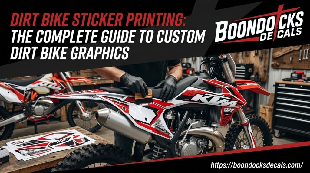 Boondocks Decals Dirt Bike Sticker Printing: The Complete Guide to Custom Dirt Bike Graphics