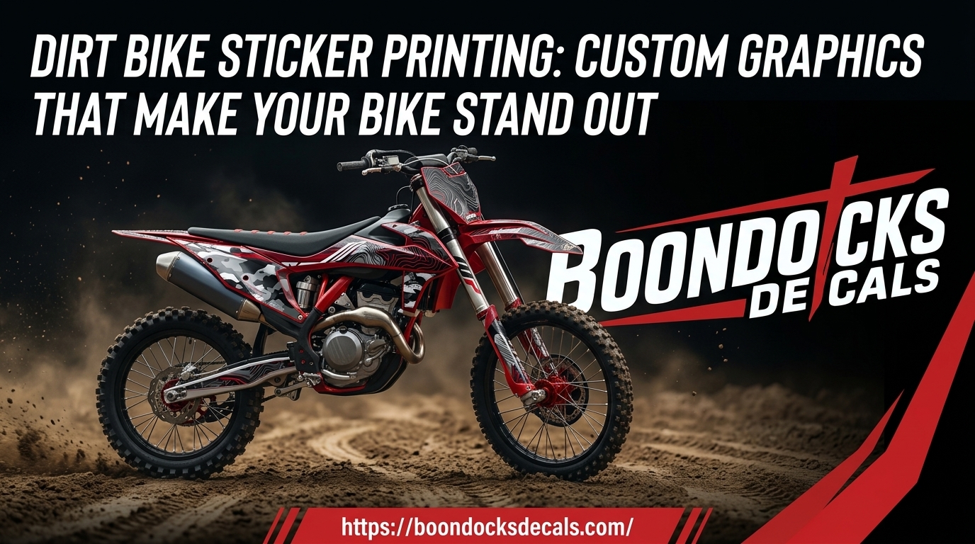 Dirt Bike Sticker Printing: Custom Graphics That Make Your Bike Stand ...