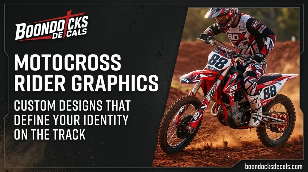 Boondocks Decals Motocross Rider Graphics: Custom Designs That Define Your Identity on the Track