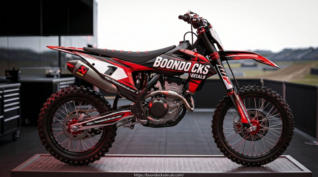 Boondocks Decals Print my sticker design on dirt bike With Premium Custom Graphics