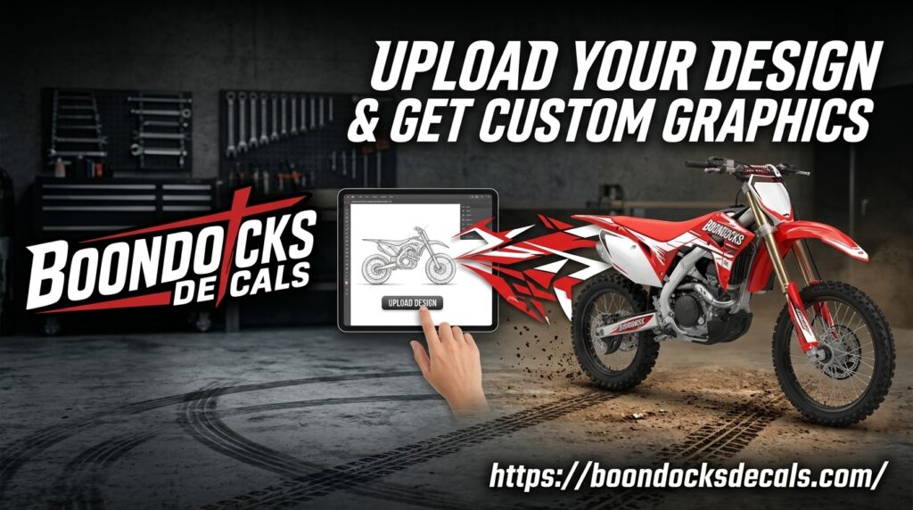 Boondocks Decals Upload Your Design Decals for Custom Dirt Bike Graphics
