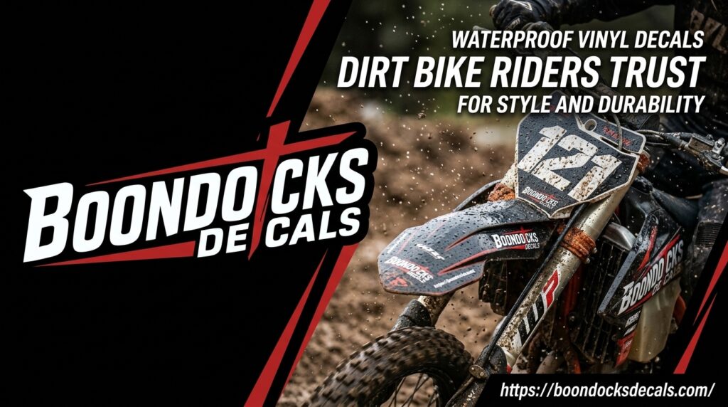 Boondocks Decals Waterproof Vinyl Decals Dirt Bike Riders Trust for Style and Durability
