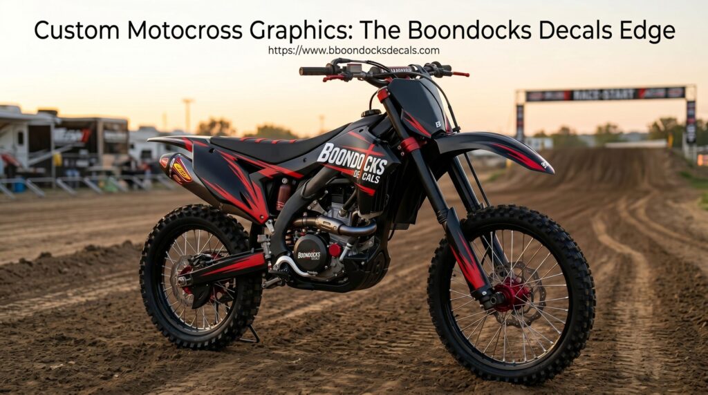 Boondocks Decals Print my sticker design on dirt bike for Custom Motocross Style