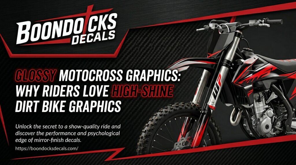 Boondocks Decals Glossy Motocross Graphics: Why Riders Love High-Shine Dirt Bike Graphics