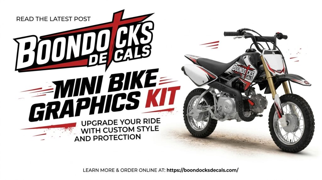 Boondocks Decals Mini Bike Graphics Kit: Upgrade Your Ride with Custom Style and Protection