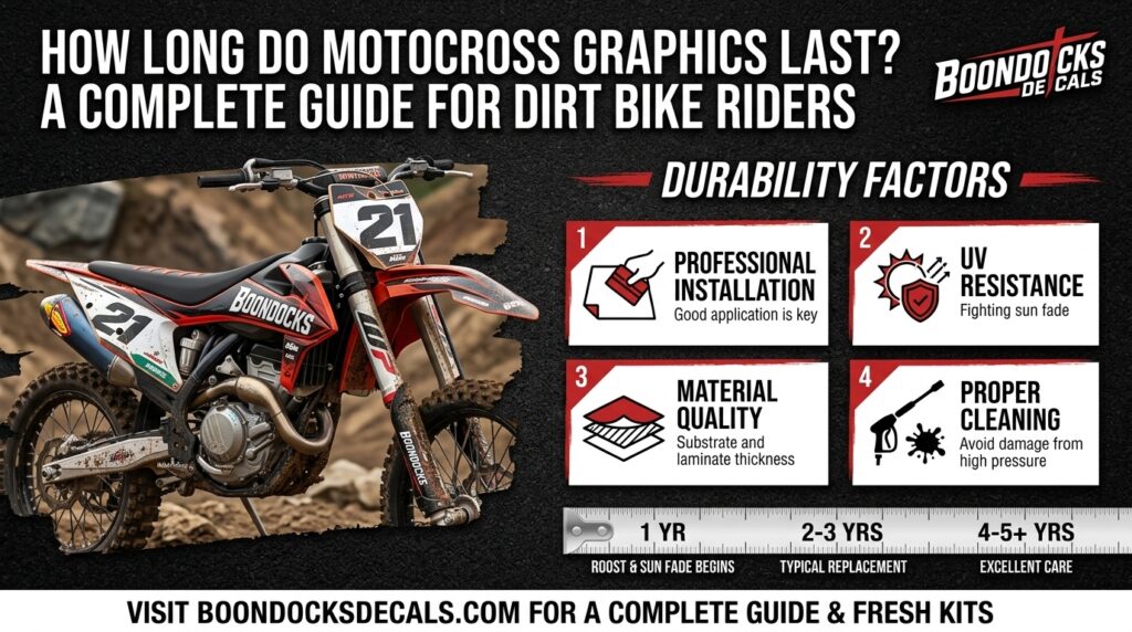 Boondocks Decals How Long Do Motocross Graphics Last? A Complete Guide For Dirt Bike Riders