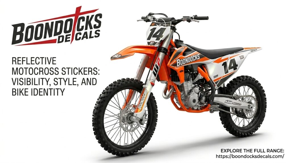 Boondocks Decals Reflective Motocross Stickers: Enhance Visibility, Style, and Bike Identity