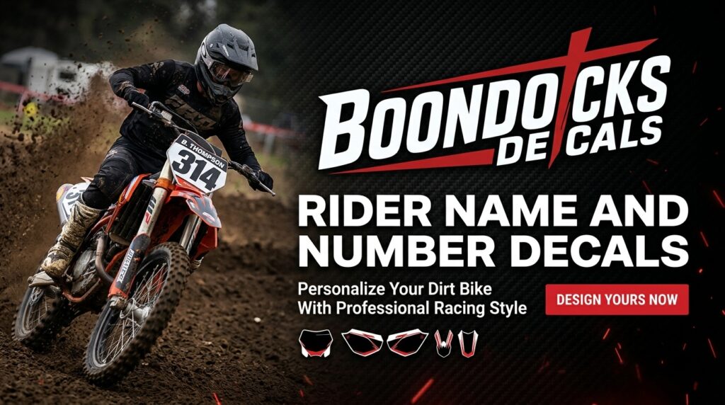 Rider Name And Number Decals: Personalize Your Dirt Bike With Professional Racing Style