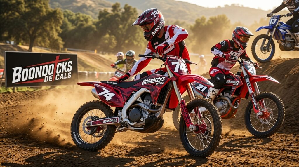 Boondocks Decals Motocross Garage Graphics: Upgrade Your Bike Storage Space with Custom Style