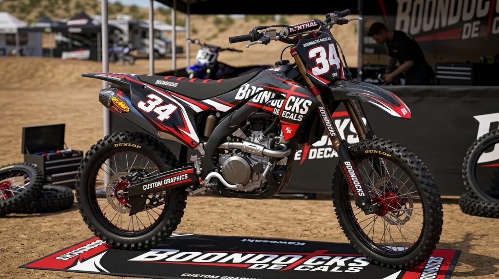 Boondocks Decals Track Inspired Bike Graphics: Elevate Your Dirt Bike With Race-Ready Custom Style