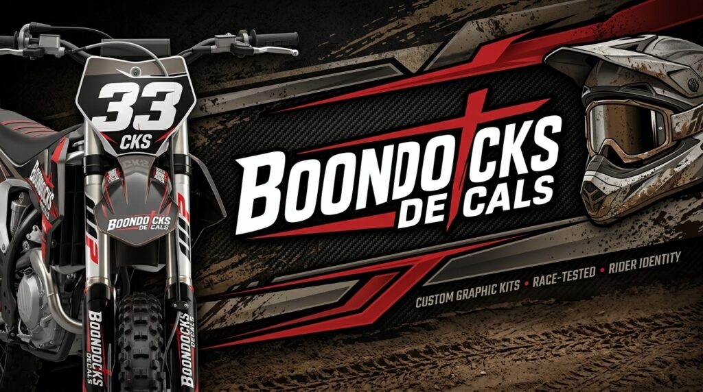 Boondocks Decals Motocross branding graphics for race-ready style and rider identity