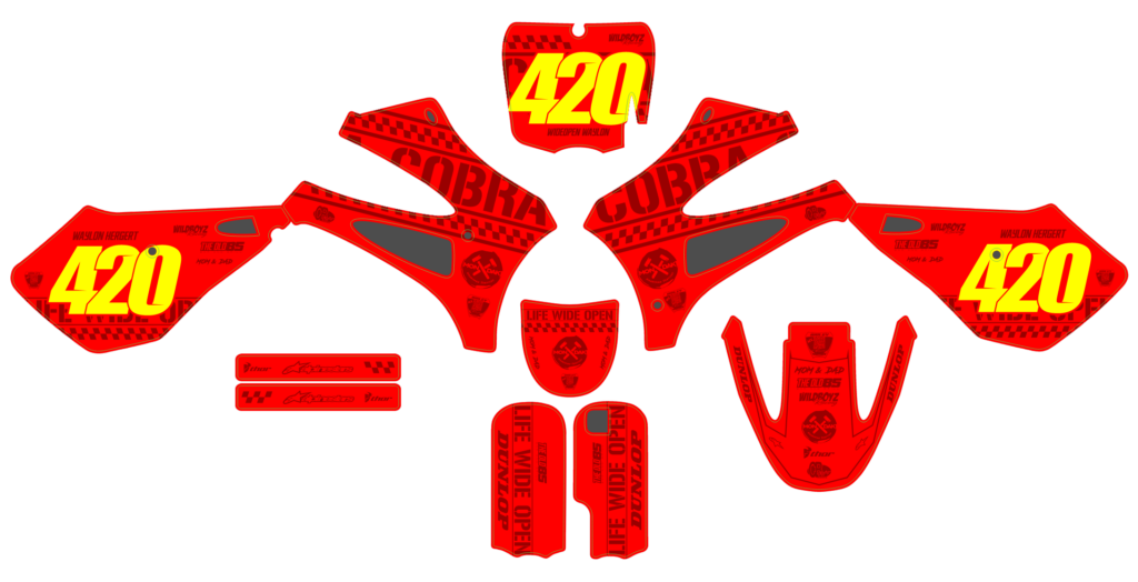Cobra custom motocross graphics design COB25-12