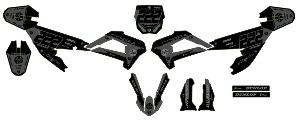 Cobra custom motocross graphics design COB25-13