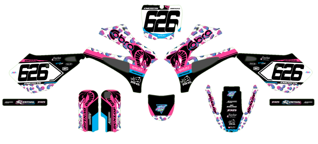 Cobra custom motocross graphics design COB25-14