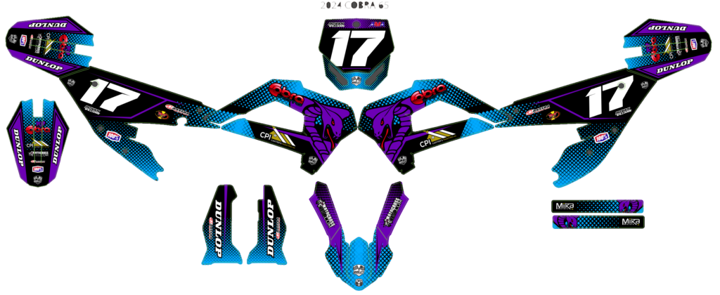 Cobra custom motocross graphics design COB25-37