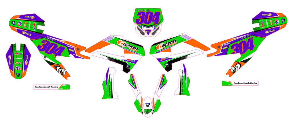 Cobra custom motocross graphics design COB25-4