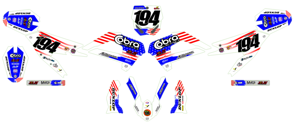 Cobra custom motocross graphics design COB25-41