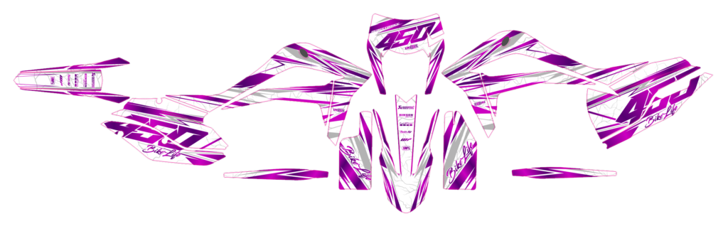 Honda custom motocross graphics design HONDA25-17-1