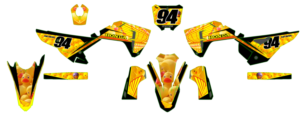 Honda custom motocross graphics design HONDA25-20-1
