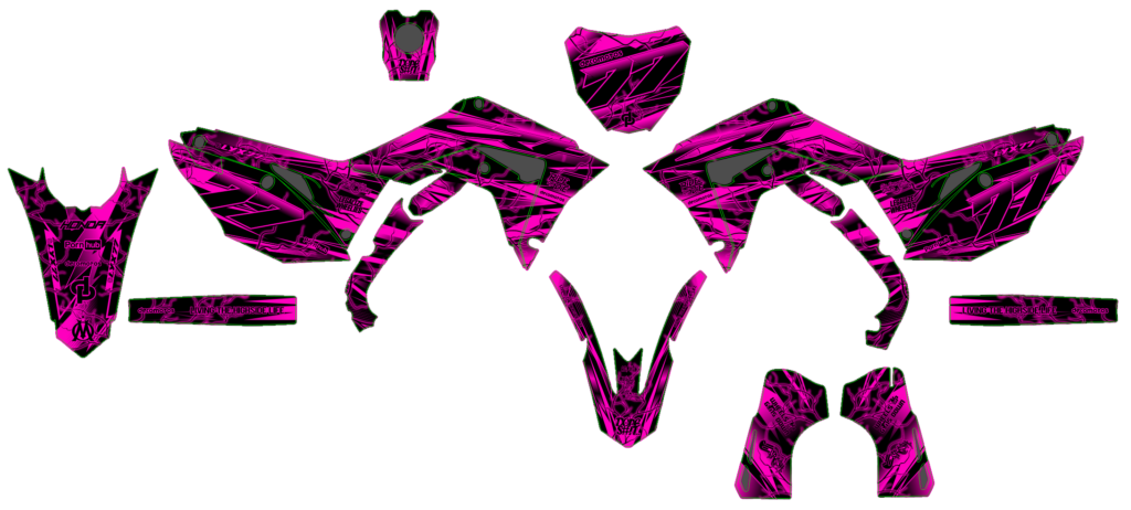 Honda custom motocross graphics design HONDA25-26-1