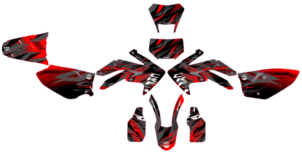 Honda custom motocross graphics design HONDA25-63-2