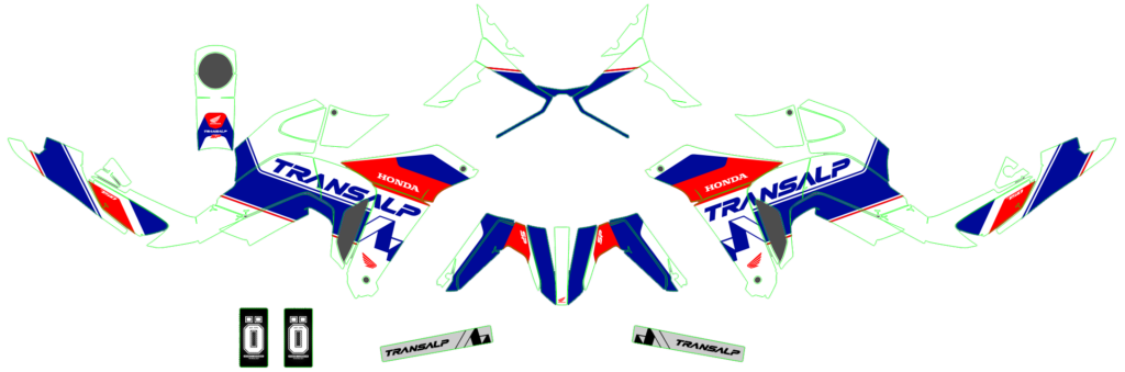 Honda custom motocross graphics design HONDA25-79