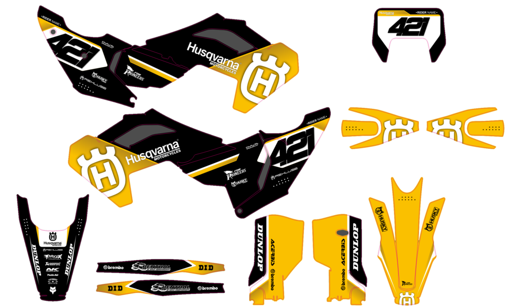 Husqvarna custom motocross graphics design HUS25-10