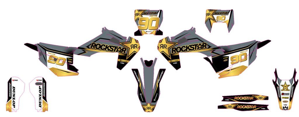 Husqvarna custom motocross graphics design HUS25-11