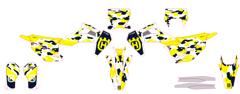Husqvarna custom motocross graphics design HUS25-15