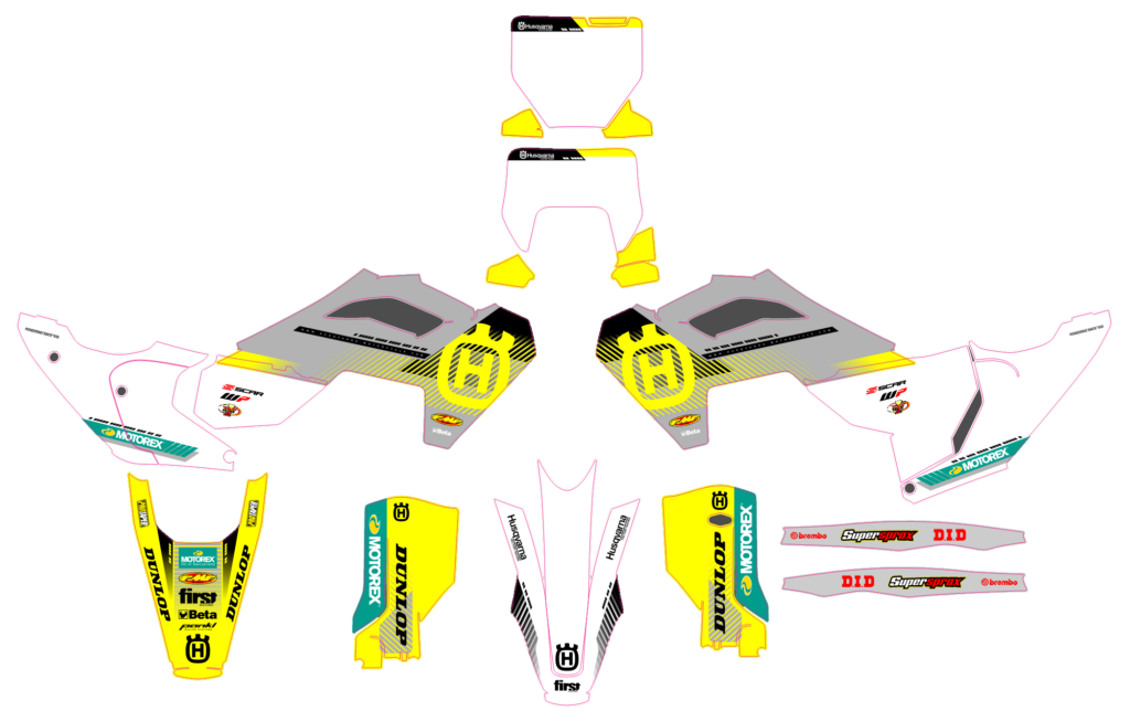 Husqvarna custom motocross graphics design HUS25-17