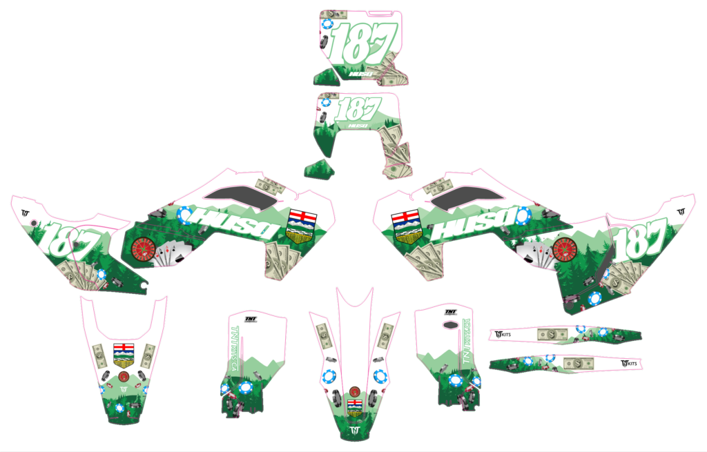 Husqvarna custom motocross graphics design HUS25-21