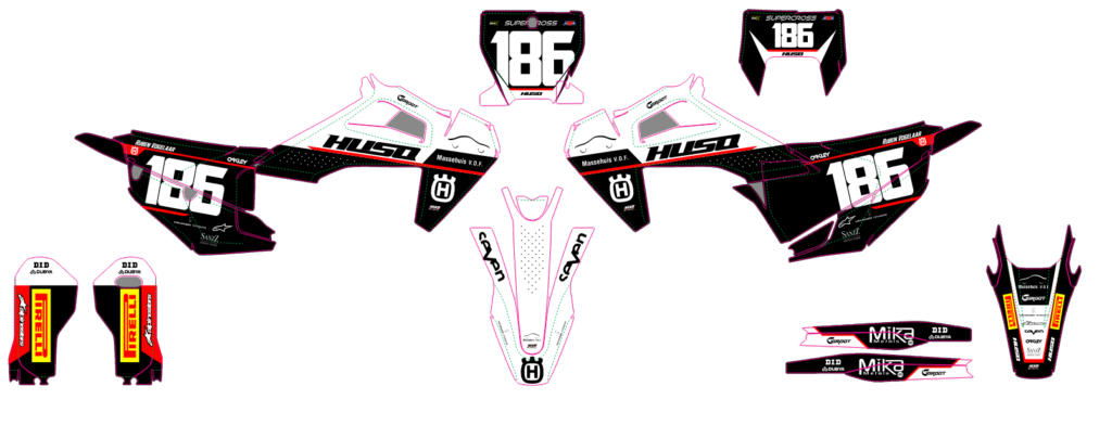 Husqvarna custom motocross graphics design HUS25-24