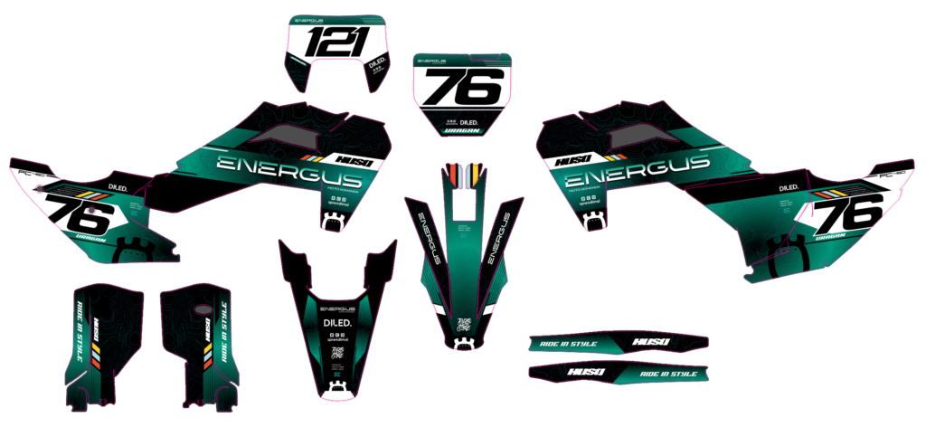 Husqvarna custom motocross graphics design HUS25-3