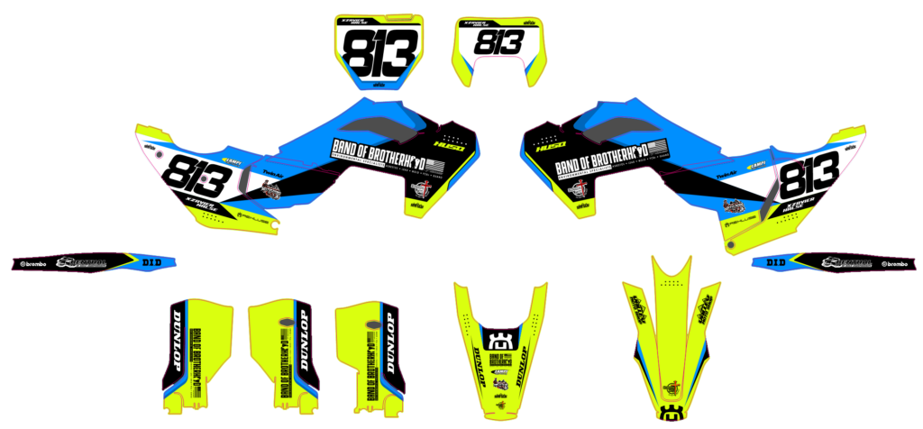 Husqvarna custom motocross graphics design HUS25-32