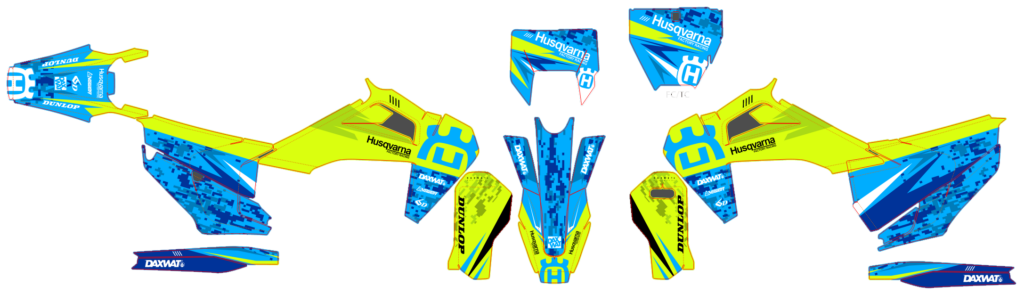 Husqvarna custom motocross graphics design HUS25-33