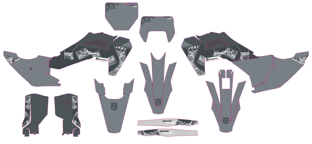 Husqvarna custom motocross graphics design HUS25-34
