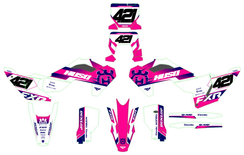 Husqvarna custom motocross graphics design HUS25-42