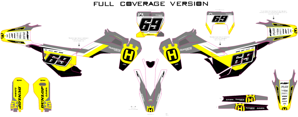 Husqvarna custom motocross graphics design HUS25-43