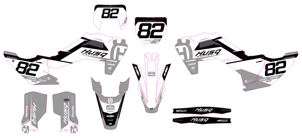 Husqvarna custom motocross graphics design HUS25-5