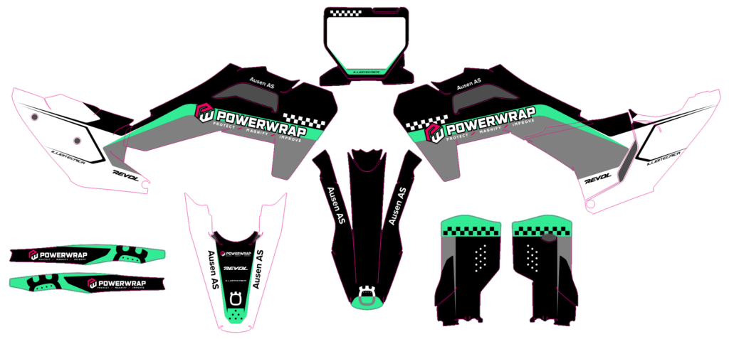 Husqvarna custom motocross graphics design HUS25-7