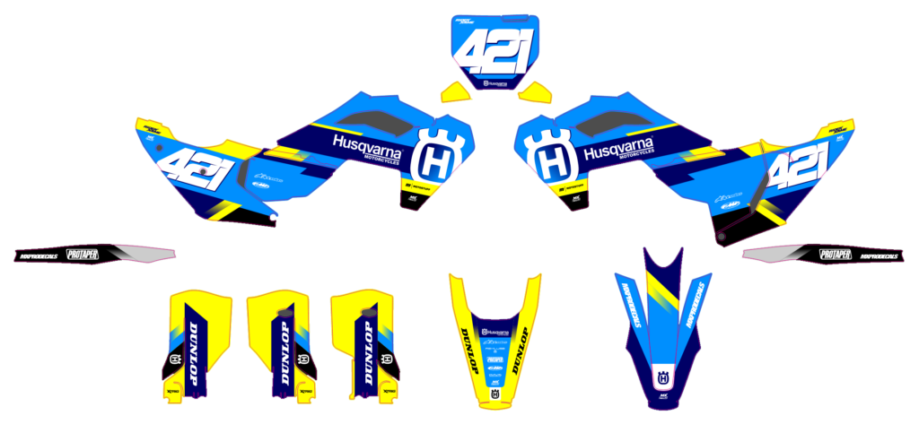 Husqvarna custom motocross graphics design HUS25-8