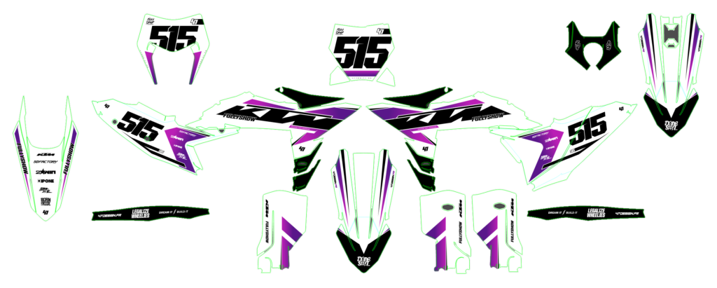 KTM custom motocross graphics design KTM25-1-1