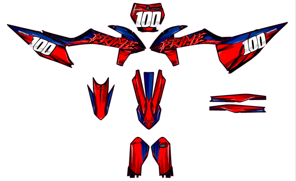 KTM custom motocross graphics design KTM25-100