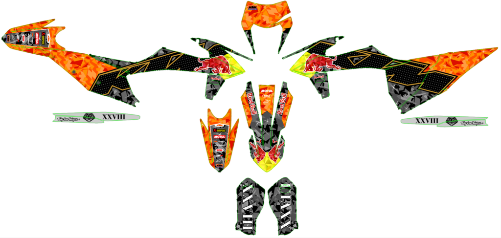 KTM custom motocross graphics design KTM25-101