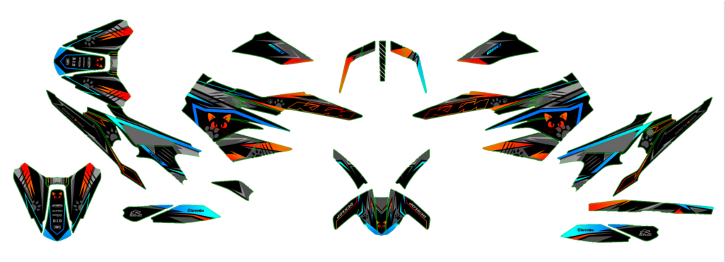 KTM custom motocross graphics design KTM25-103