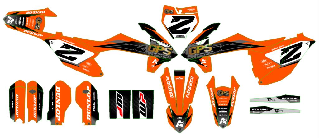 KTM custom motocross graphics design KTM25-105