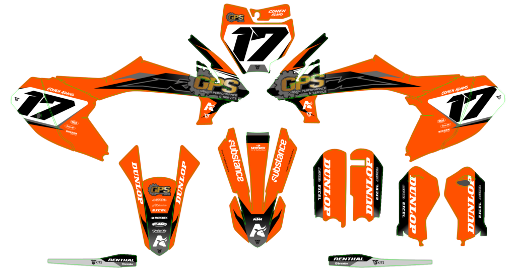 KTM custom motocross graphics design KTM25-106