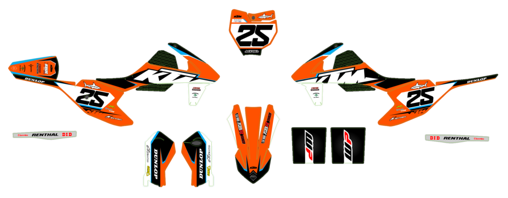 KTM custom motocross graphics design KTM25-109